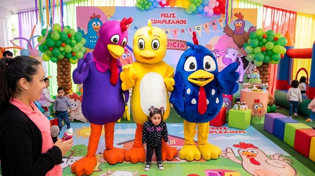 show de la gallina pintadita para fiestas infantiles