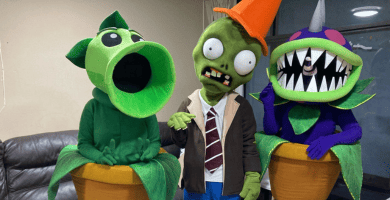 show de plantas vs zombies para fiestas infantiles